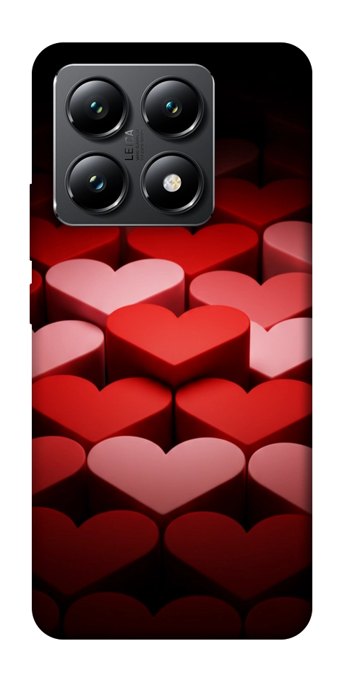 Чехол Hearts pattern для Xiaomi 14T