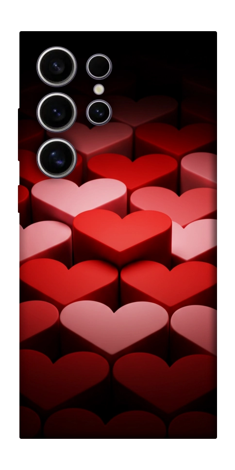 Чехол Hearts pattern для Galaxy S25 Ultra