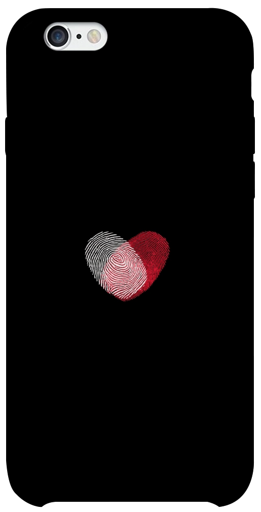 Чехол Fingerprint heart для iPhone 6