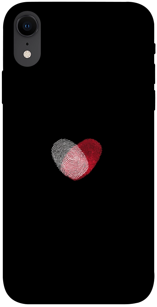 Чохол Fingerprint heart для iPhone XR