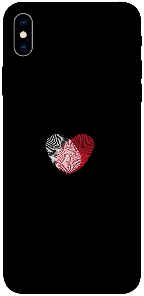 Чохол Fingerprint heart для iPhone XS Max