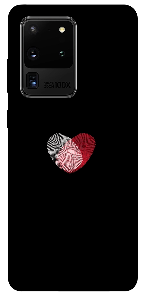 Чехол Fingerprint heart для Galaxy S20 Ultra (2020)