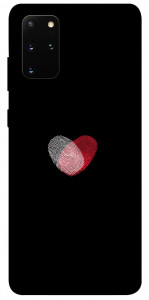 Чехол Fingerprint heart для Galaxy S20 Plus (2020)