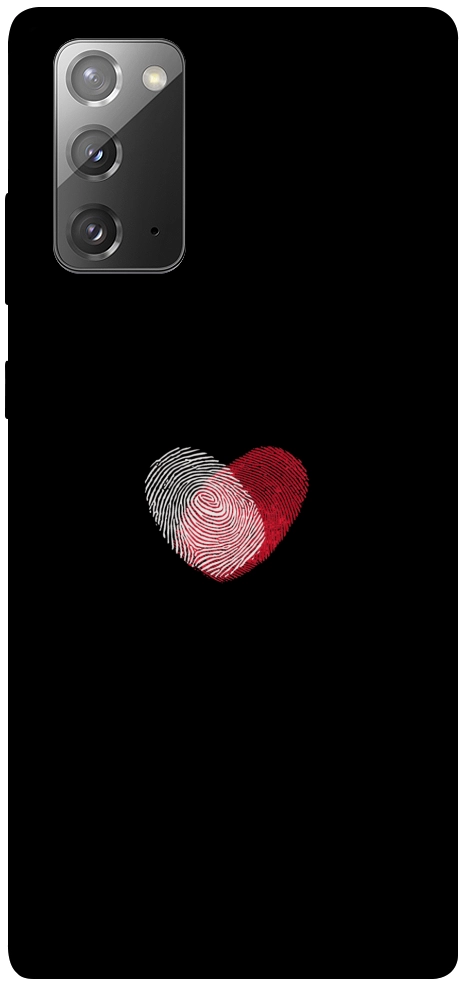 Чохол Fingerprint heart для Galaxy Note 20