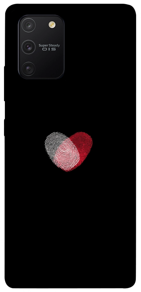 Чехол Fingerprint heart для Galaxy S10 Lite (2020)