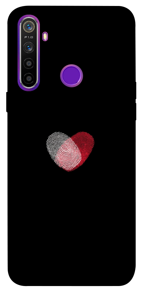 Чохол Fingerprint heart для Realme 5