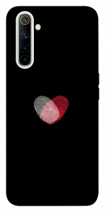 Чехол Fingerprint heart для Realme 6