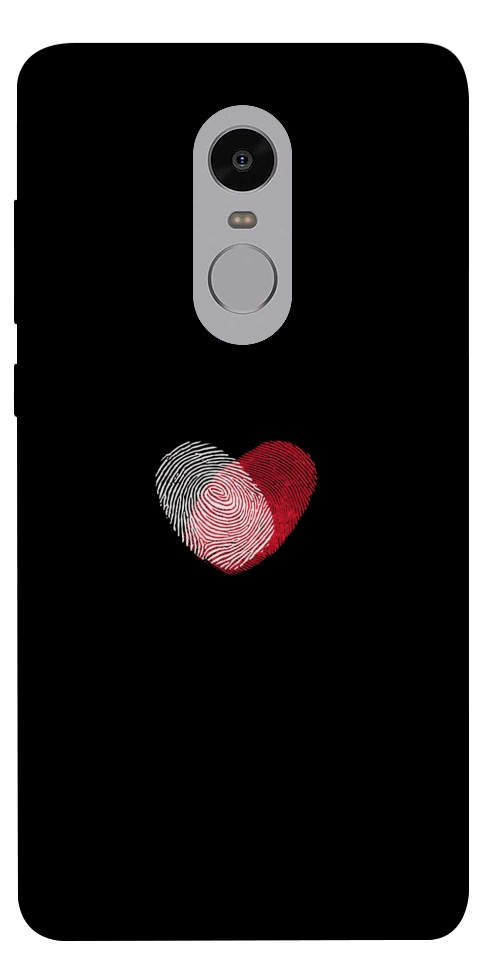 Чехол Fingerprint heart для Xiaomi Redmi Note 4X