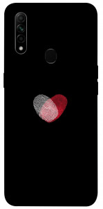 Чехол Fingerprint heart для Oppo A31