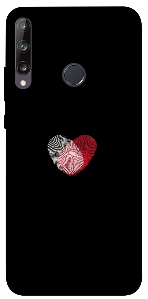 Чехол Fingerprint heart для Huawei P40 Lite E