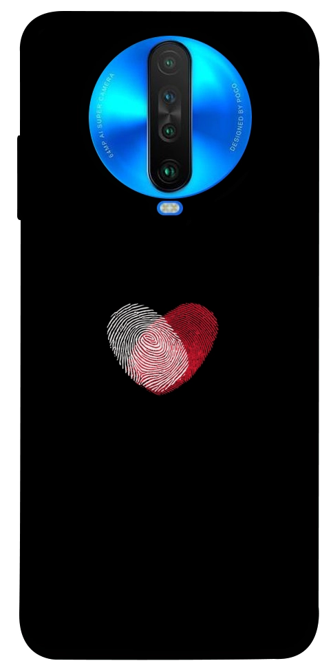 Чехол Fingerprint heart для Xiaomi Poco X2