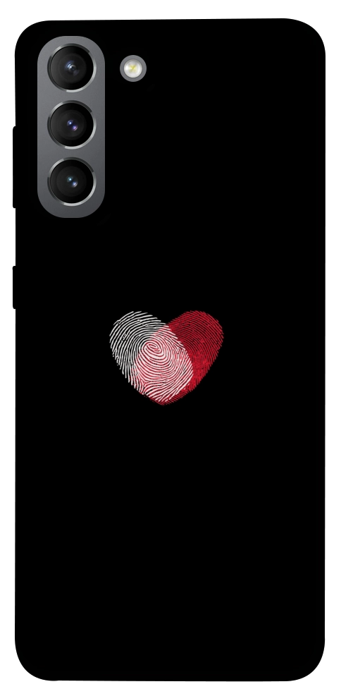 Чехол Fingerprint heart для Galaxy S21