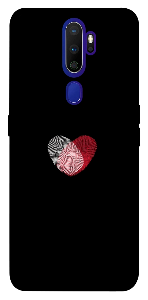 Чехол Fingerprint heart для Oppo A9 (2020)