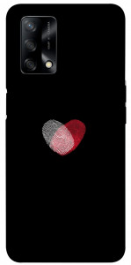 Чехол Fingerprint heart для Oppo A74 4G