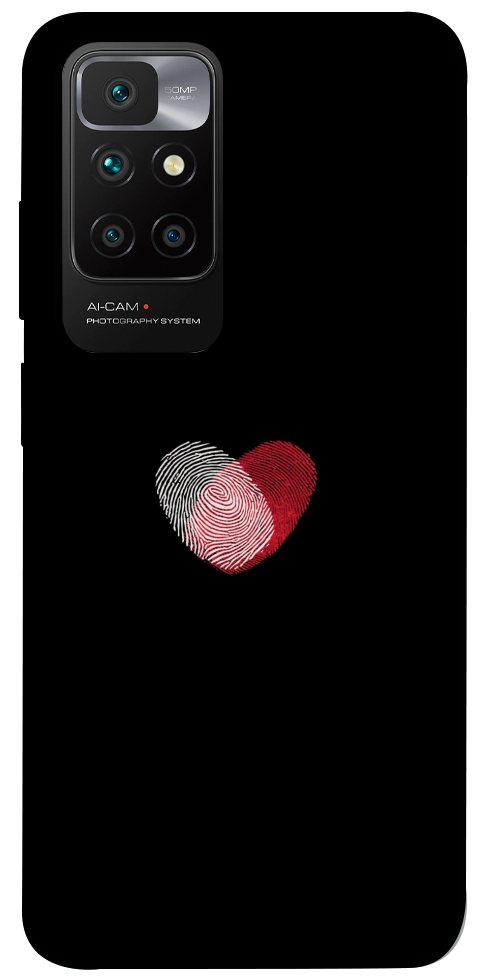 Чехол Fingerprint heart для Xiaomi Redmi 10