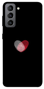 Чехол Fingerprint heart для Galaxy S21 FE