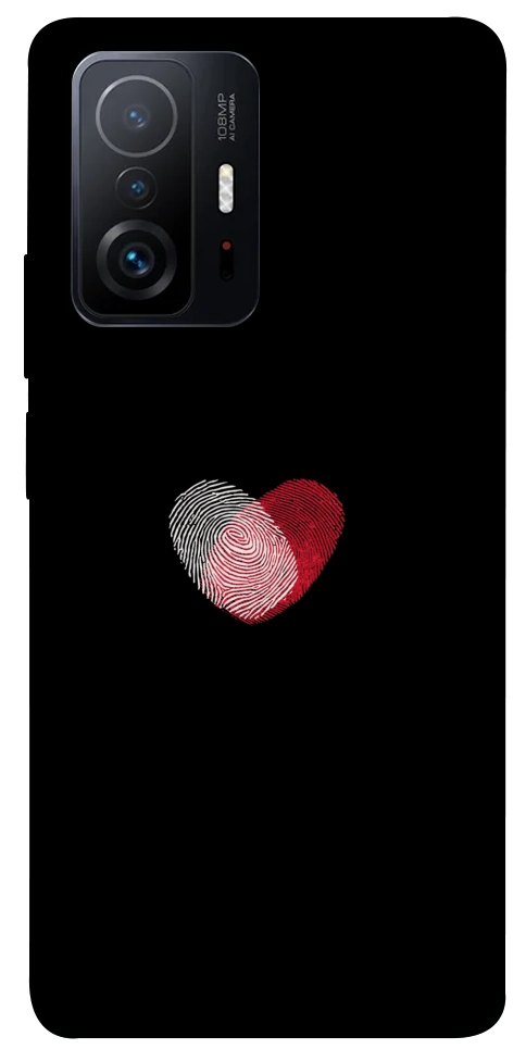 Чехол Fingerprint heart для Xiaomi 11T