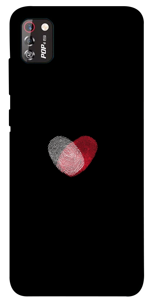 Чехол Fingerprint heart для TECNO POP 4 Pro