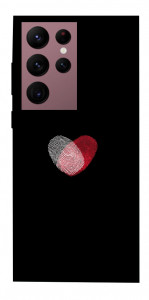 Чохол Fingerprint heart для Galaxy S22 Ultra