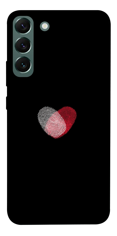 Чехол Fingerprint heart для Galaxy S22+