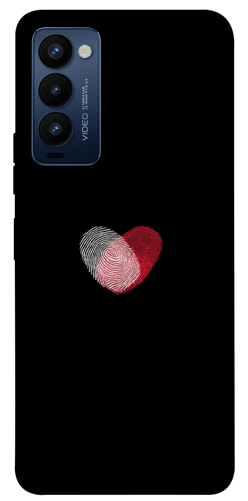 Чехол Fingerprint heart для TECNO Camon 18P