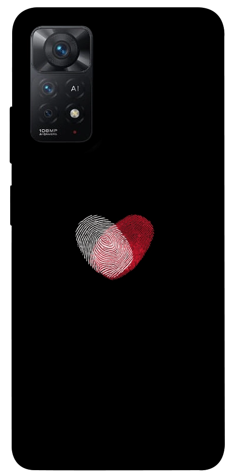 Чехол Fingerprint heart для Xiaomi Redmi Note 11 Pro 5G