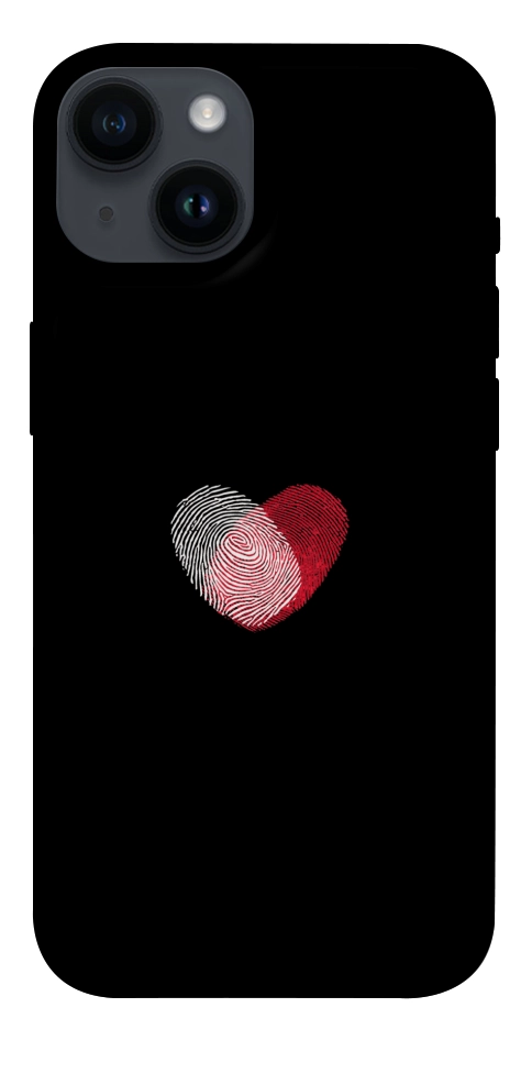 Чехол Fingerprint heart для iPhone 14