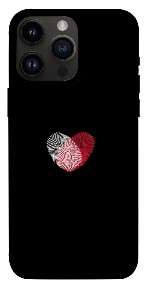 Чохол Fingerprint heart для iPhone 14 Pro Max