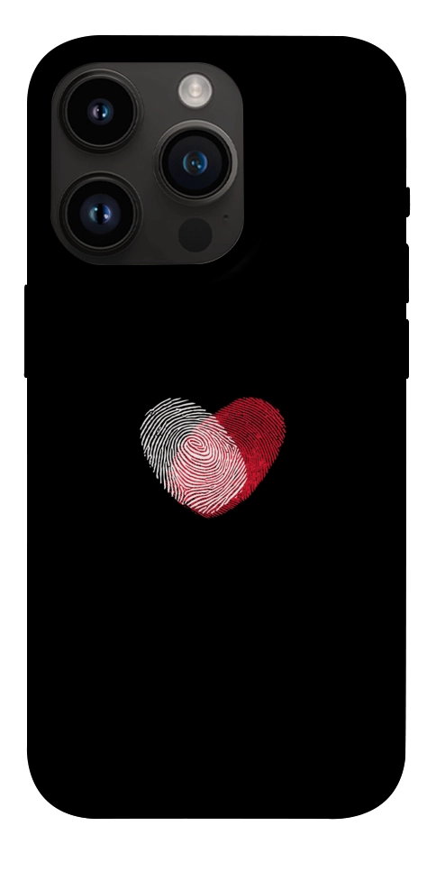 Чехол Fingerprint heart для iPhone 14 Pro