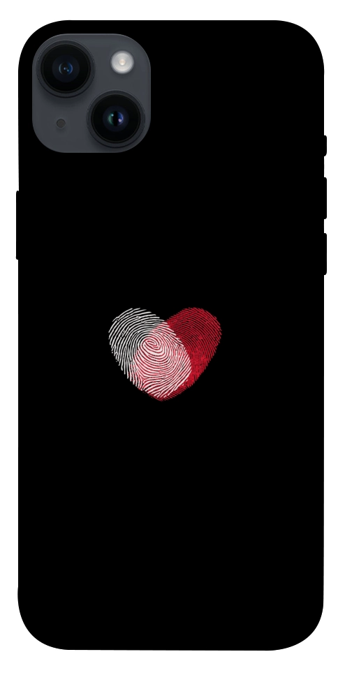 Чехол Fingerprint heart для iPhone 14 Plus