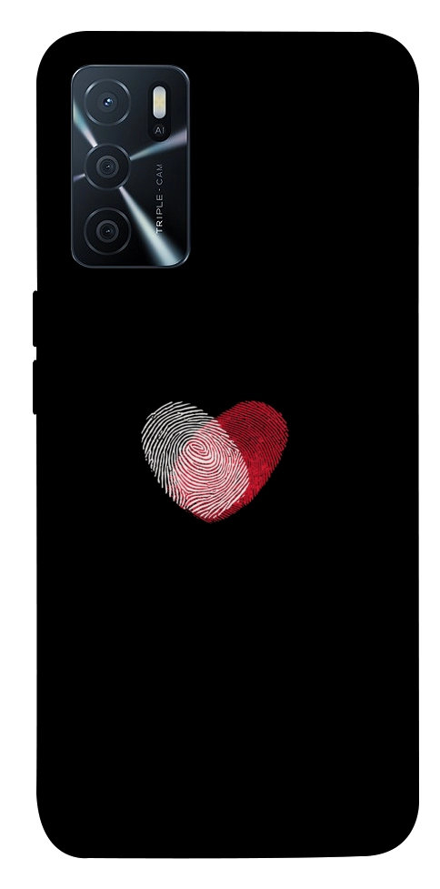 Чохол Fingerprint heart для Oppo A16