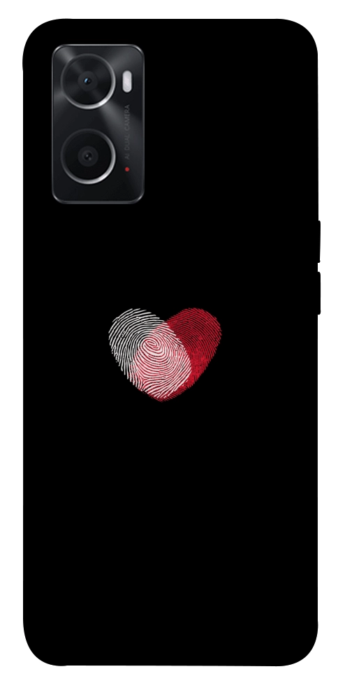 Чехол Fingerprint heart для Oppo A76 4G