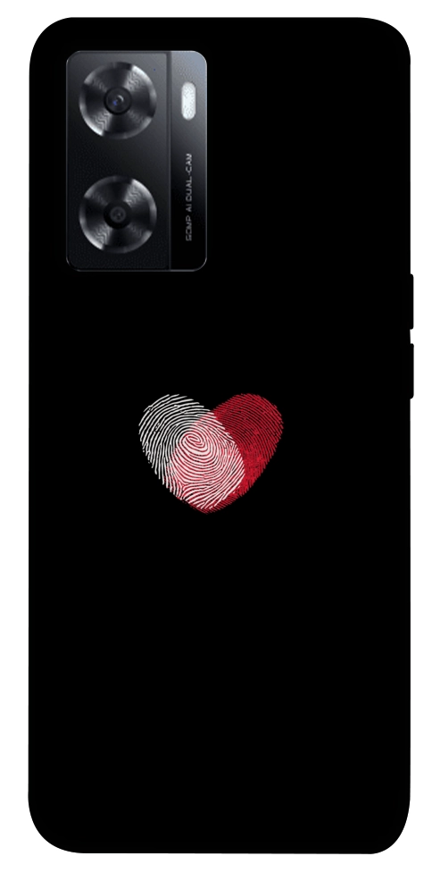 Чехол Fingerprint heart для Oppo A57s