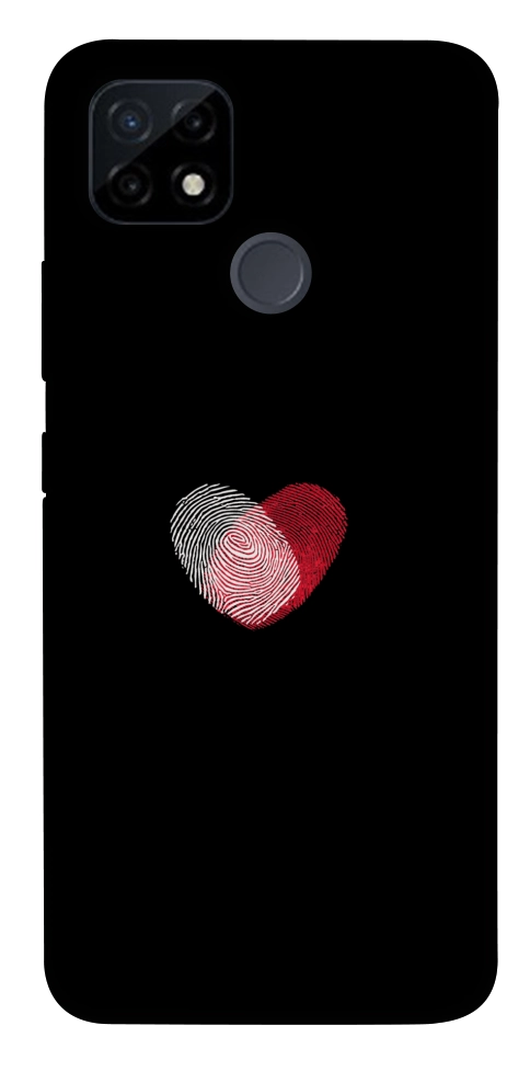 Чохол Fingerprint heart для Realme C21Y