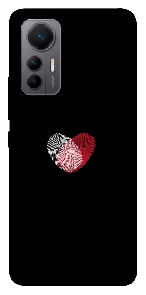 Чехол Fingerprint heart для Xiaomi 12 Lite