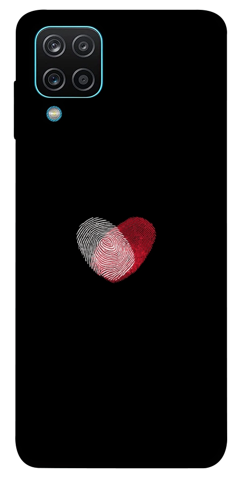 Чехол Fingerprint heart для Galaxy M12