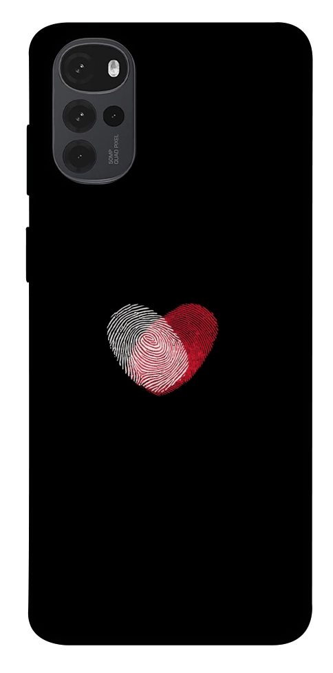 Чехол Fingerprint heart для Motorola Moto G22