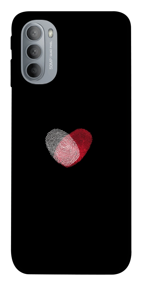 Чехол Fingerprint heart для Motorola Moto G31