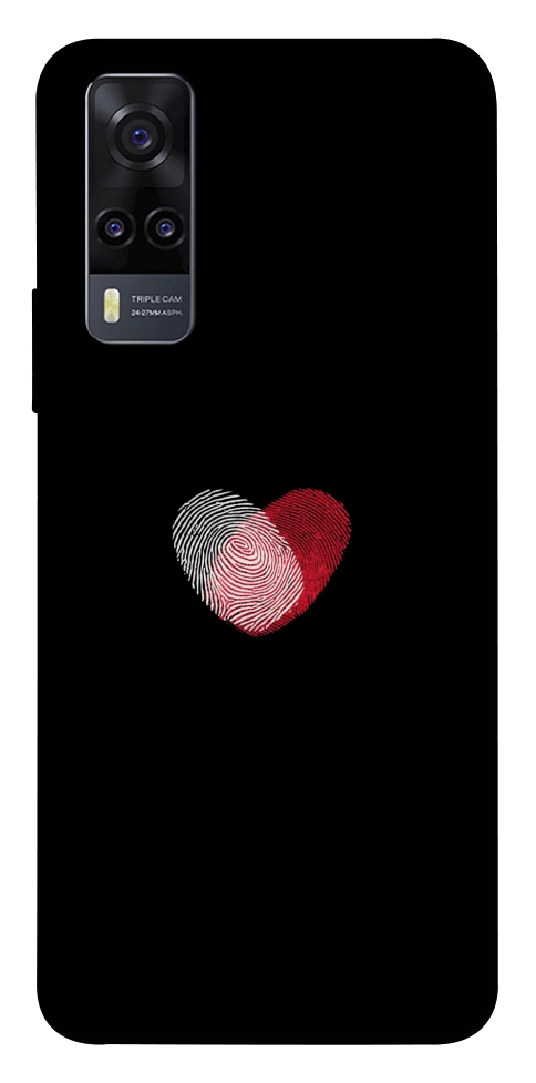 Чохол Fingerprint heart для Vivo Y31