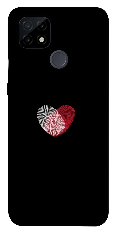 Чехол Fingerprint heart для Realme C21