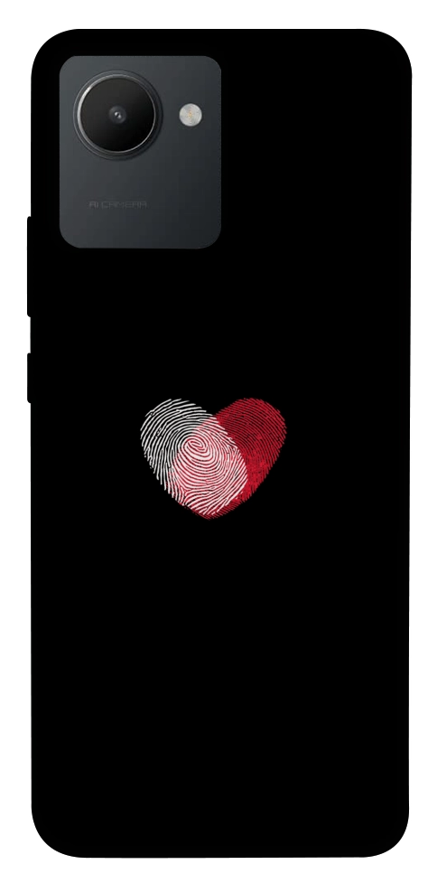 Чохол Fingerprint heart для Realme C30