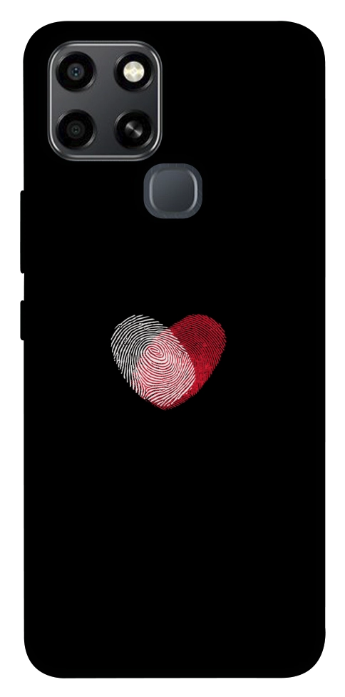 Чохол Fingerprint heart для Infinix Smart 6