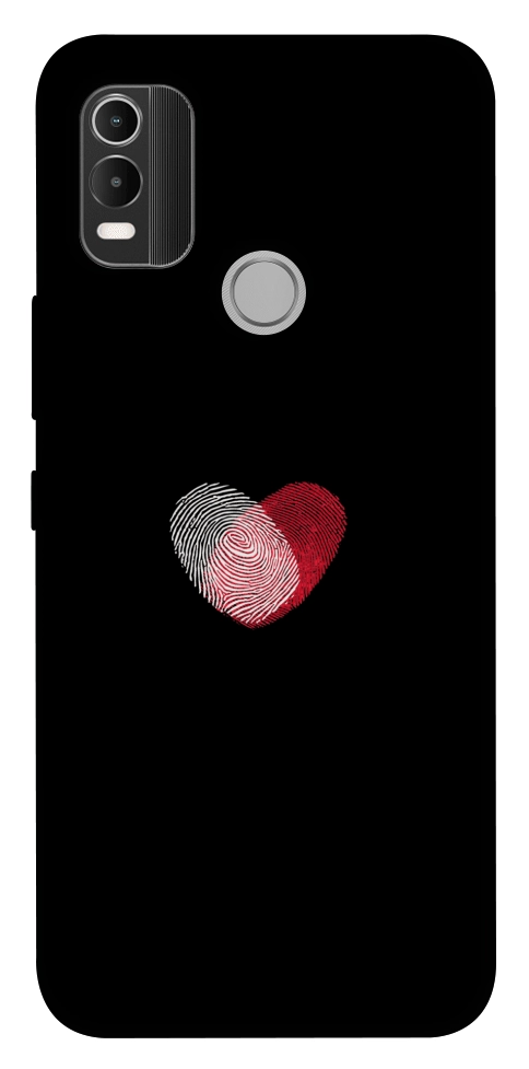 Чохол Fingerprint heart для Nokia C21 Plus