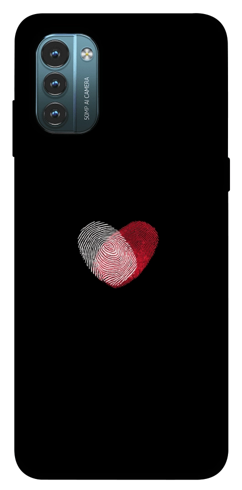 Чохол Fingerprint heart для Nokia G21