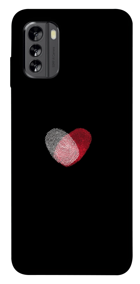 Чохол Fingerprint heart для Nokia G60