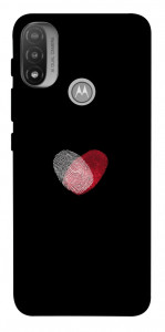 Чехол Fingerprint heart для Мotorola Moto E20