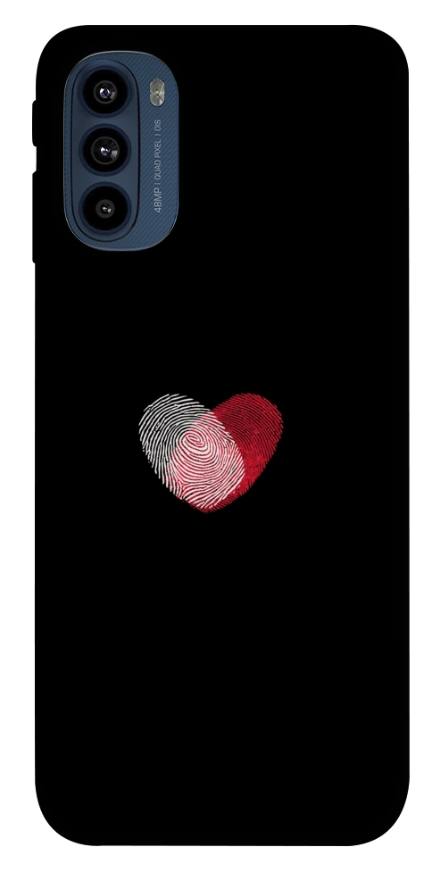 Чехол Fingerprint heart для Motorola Moto G41