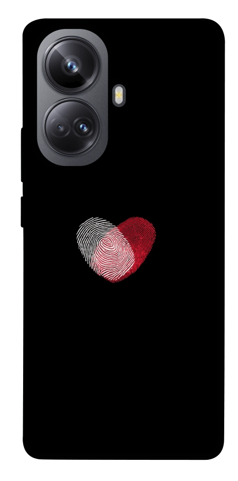 Чехол Fingerprint heart для Realme 10 Pro+