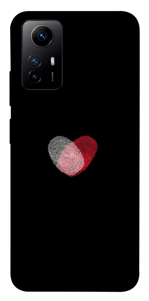 Чехол Fingerprint heart для Xiaomi Redmi Note 12S