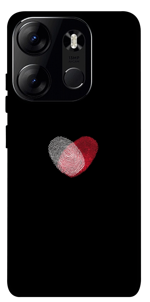 Чехол Fingerprint heart для Tecno Spark Go 2023